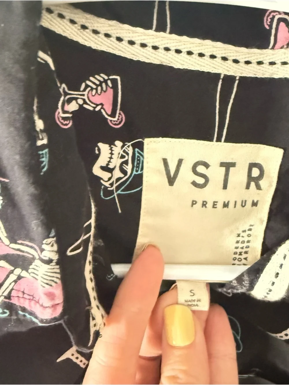 Skeleton summer button down - Picture 3 of 3